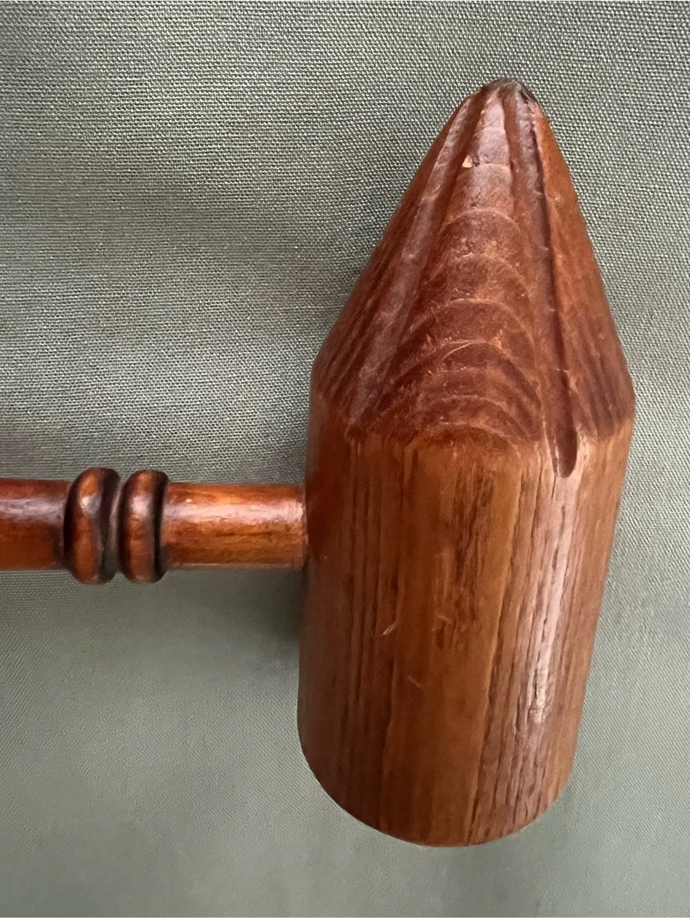 Vintage Wooden 12” Bossing Mallet for Crushing and Tenderizing